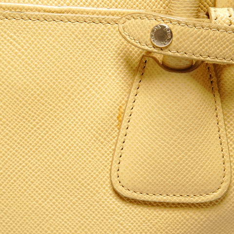 PRADA Safiano Handbag yellow WS26432