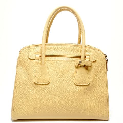 PRADA Safiano Handbag yellow WS26432