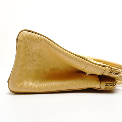 PRADA Safiano Handbag yellow WS26432