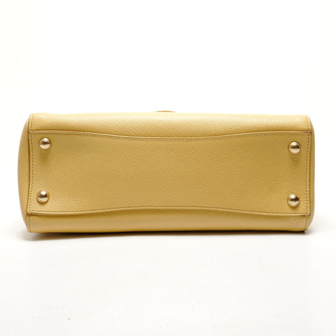 PRADA Safiano Handbag yellow WS26432