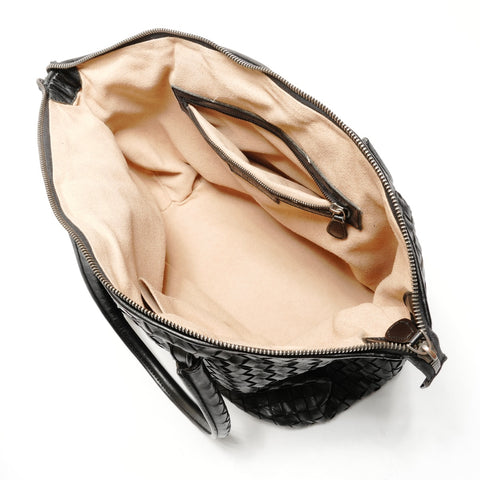 BOTTEGAVENETA INTRECCIATO leather Tote Bag black WS26433
