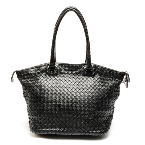 BOTTEGAVENETA INTRECCIATO leather Tote Bag black WS26433