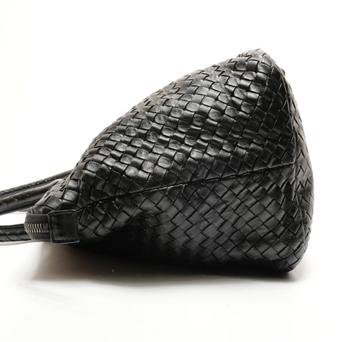 BOTTEGAVENETA INTRECCIATO leather Tote Bag black WS26433
