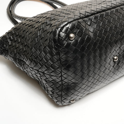BOTTEGAVENETA INTRECCIATO leather Tote Bag black WS26433