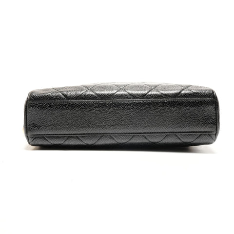 CHANEL No. 3 1994-1996 COCO Mark Fringe Caviar Camera Bag Matelasse Shoulder Bag black WS26434