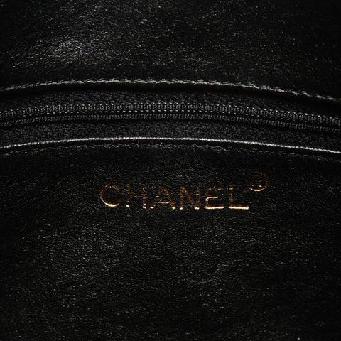 CHANEL No. 3 1994-1996 COCO Mark Fringe Caviar Camera Bag Matelasse Shoulder Bag black WS26434