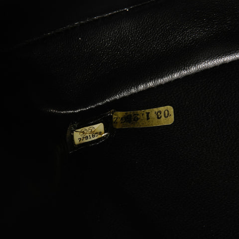 CHANEL No. 7 Chocolate Bar Patent Leather 2002-2003 Handbag black WS26435