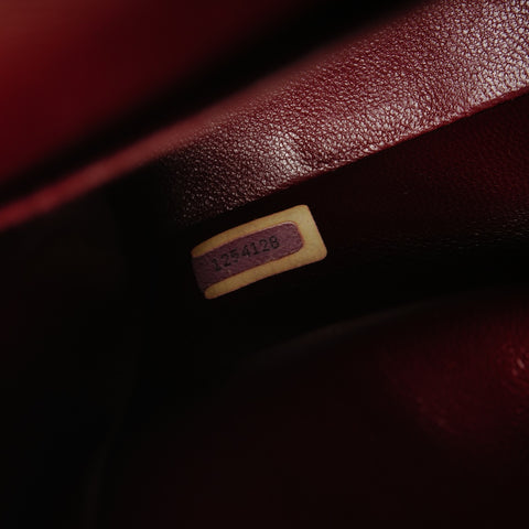 CHANEL Double flap lambskin matelass chain 9.8" 1st series 1989-1991 Shoulder Bag black WS26436
