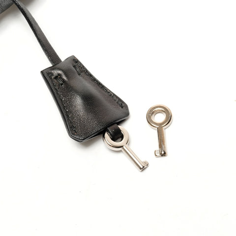 PRADA Nappa Leather Gathered Shoulder Bag black WS26438
