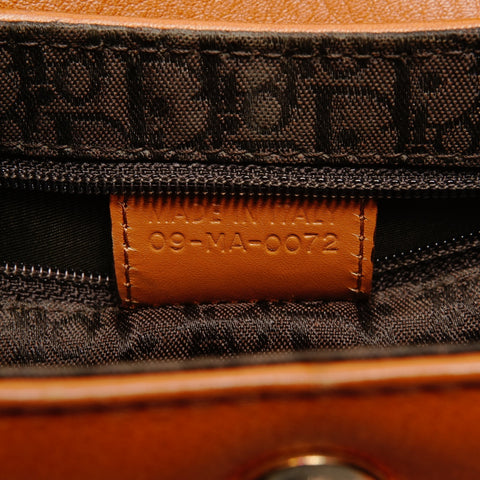 Christian Dior Street Chic Pocket Leather Shoulder Bag Brown WS26440