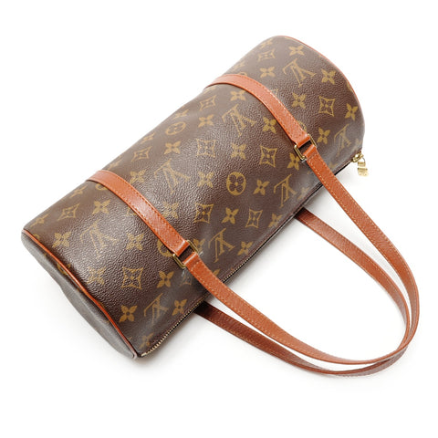 LOUIS VUITTON 2001 Monogram Papillon 30 Shoulder Bag Brown WS26442