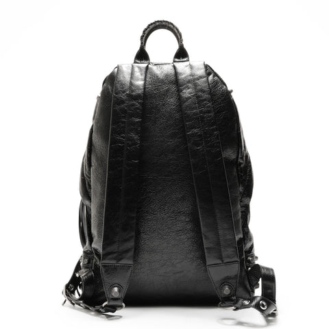 BALENCIAGA Le Cagole Leather Backpack Backpack  Daypack black WS26444