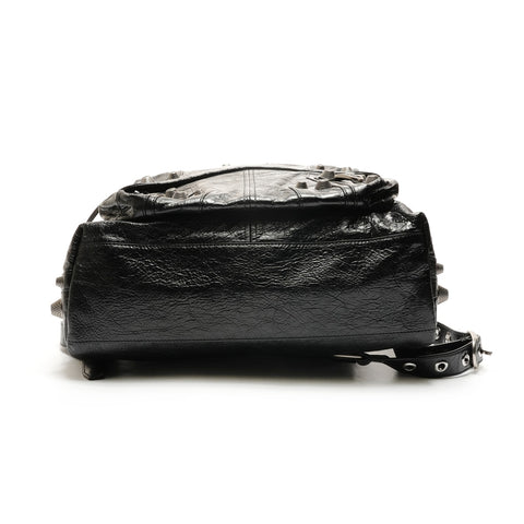 BALENCIAGA Le Cagole Leather Backpack Backpack  Daypack black WS26444