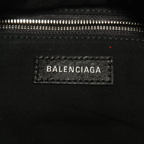 BALENCIAGA Le Cagole Leather Backpack Backpack  Daypack black WS26444