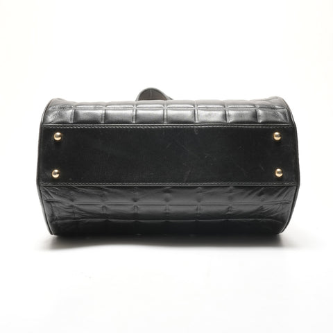 CHANEL No. 7 Chocobar Lambskin Drum Bag 2002-2003 Shoulder Bag black WS26445