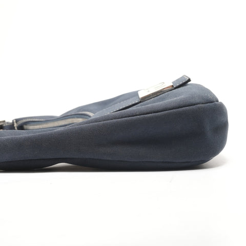 FENDI Denim Mamma Hobo Half Moon One Belt Shoulder Bag Navy WS26446