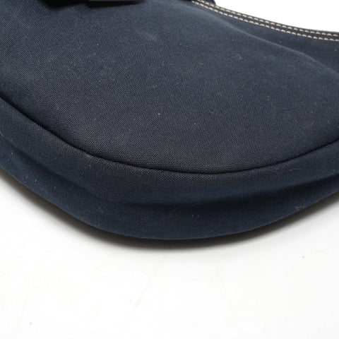 FENDI Denim Mamma Hobo Half Moon One Belt Shoulder Bag Navy WS26446