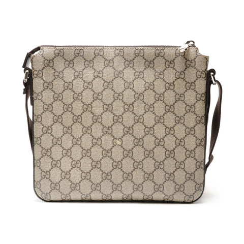 GUCCI GG Supreme PVC Shoulder Bag beige WS26447