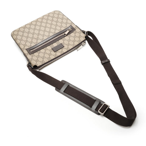 GUCCI GG Supreme PVC Shoulder Bag beige WS26447