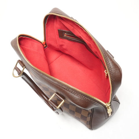 LOUIS VUITTON 2005 Damier Brera N51150 Handbag Brown WS26448