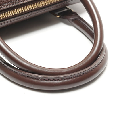 LOUIS VUITTON 2005 Damier Brera N51150 Handbag Brown WS26448