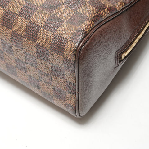 LOUIS VUITTON 2005 Damier Brera N51150 Handbag Brown WS26448