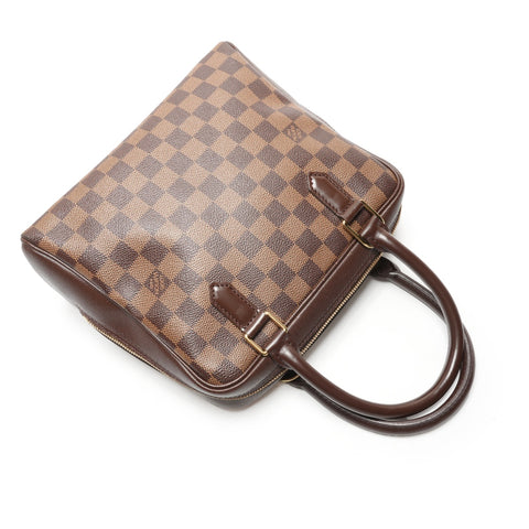 LOUIS VUITTON 2005 Damier Brera N51150 Handbag Brown WS26448