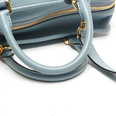 LOEWE Light blue leather Amazona 28 2-way bag Handbag blue WS26449