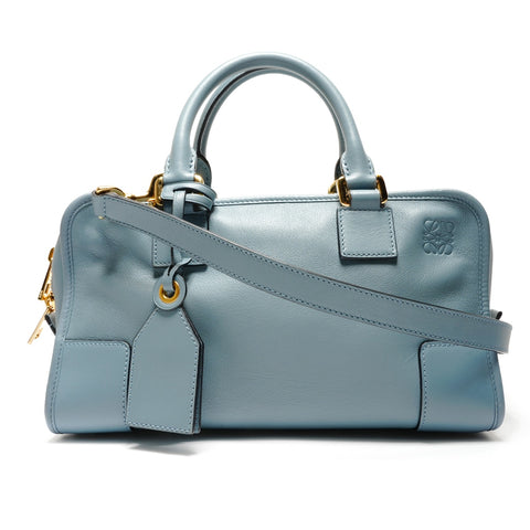LOEWE Light blue leather Amazona 28 2-way bag Handbag blue WS26449
