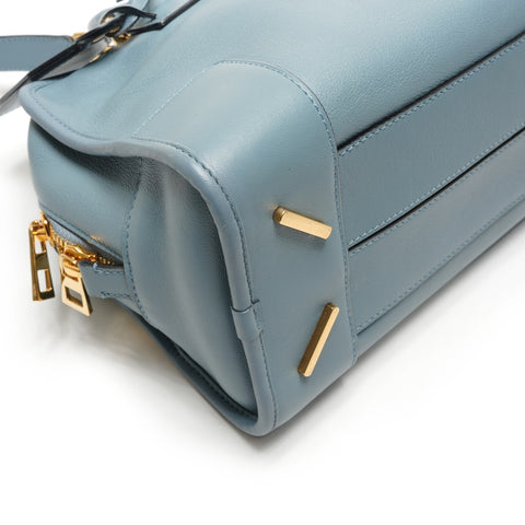 LOEWE Light blue leather Amazona 28 2-way bag Handbag blue WS26449