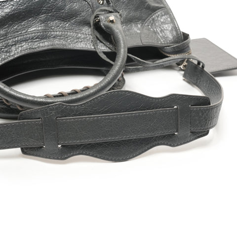 BALENCIAGA 2way Classic City Leather Handbag gray WS26450