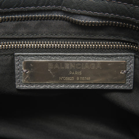 BALENCIAGA 2way Classic City Leather Handbag gray WS26450