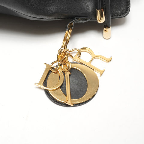 Christian Dior Leather 2-way backpack Shoulder Bag black WS26454