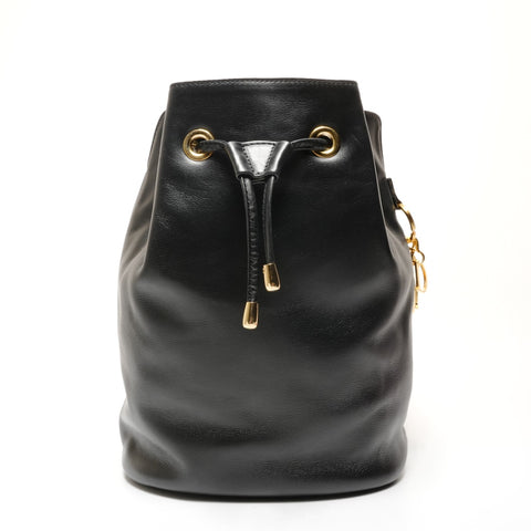 Christian Dior Leather 2-way backpack Shoulder Bag black WS26454