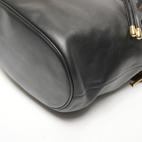 Christian Dior Leather 2-way backpack Shoulder Bag black WS26454