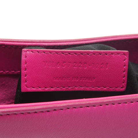 YVES SAINT LAURENT LE 5 A 7 Leather Hobo Le San Cassette Shoulder Bag pink WS26456