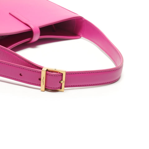 YVES SAINT LAURENT LE 5 A 7 Leather Hobo Le San Cassette Shoulder Bag pink WS26456