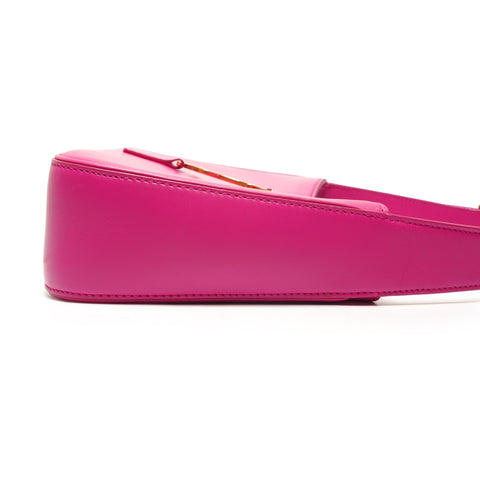 YVES SAINT LAURENT LE 5 A 7 Leather Hobo Le San Cassette Shoulder Bag pink WS26456