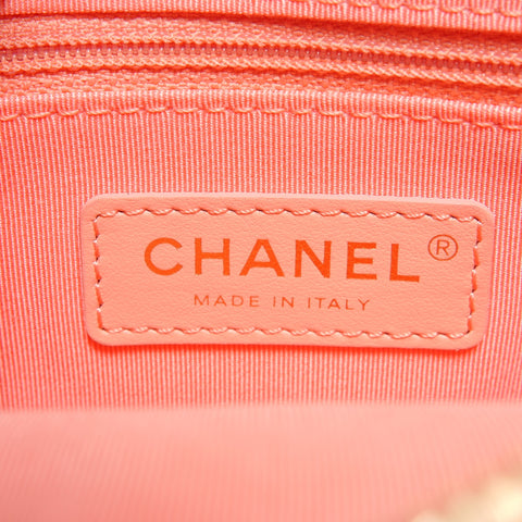CHANEL 30 Series Lambskin Camera Bag with Beads, COCO Mark 2020-2021 Shoulder Bag pink WS26457