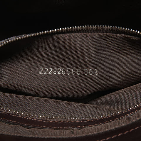 FENDI Canvas Mamma Zucca Shoulder Bag Brown WS26458