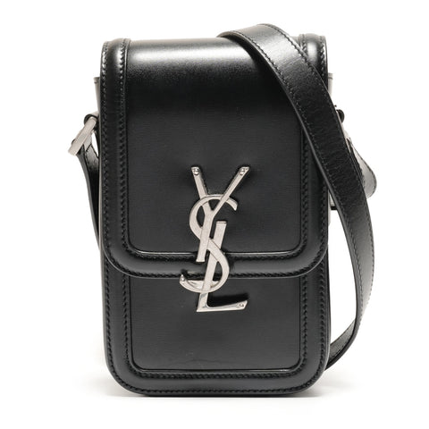 YVES SAINT LAURENT Solferino Mini Leather Shoulder Bag black WS26461
