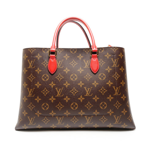 LOUIS VUITTON Monogram 2-way Flower Tote Bag Coquelicot M43553 Made in 2019 Handbag Brown WS26463
