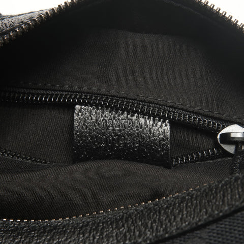 GUCCI GG Canvas Half Moon Shoulder Bag black WS26464