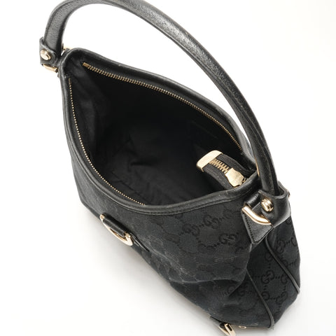 GUCCI Abby GG Canvas Hobo Shoulder Bag black WS26465