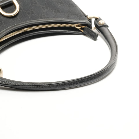 GUCCI Abby GG Canvas Hobo Shoulder Bag black WS26465