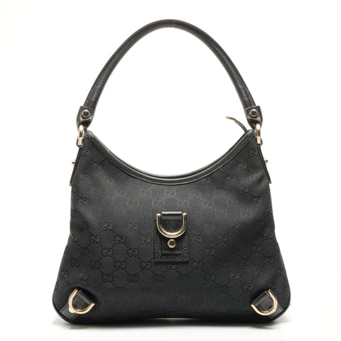 GUCCI Abby GG Canvas Hobo Shoulder Bag black WS26465
