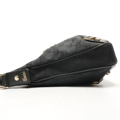 GUCCI Abby GG Canvas Hobo Shoulder Bag black WS26465