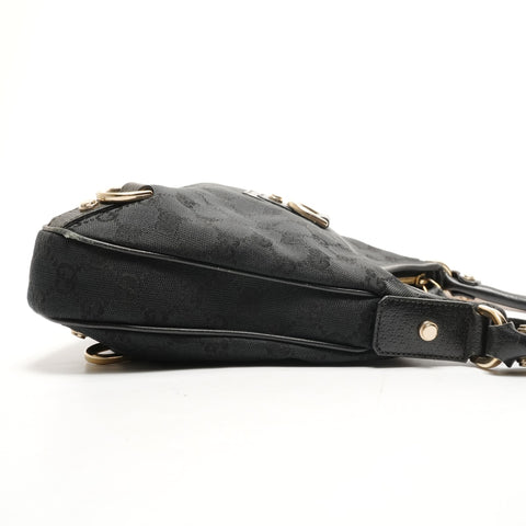 GUCCI Abby GG Canvas Hobo Shoulder Bag black WS26465