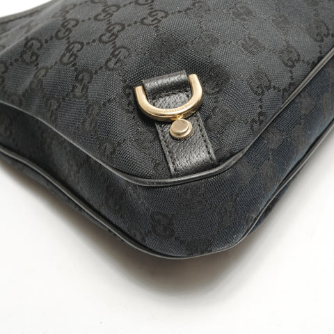 GUCCI Abby GG Canvas Hobo Shoulder Bag black WS26465