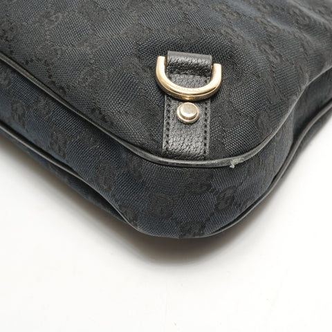 GUCCI Abby GG Canvas Hobo Shoulder Bag black WS26465